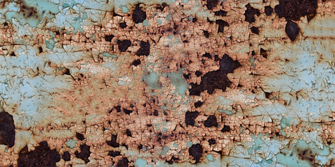 Rust metal plate texture. Abstract rusted background for design exterior decoration and industrial construction. panorama picture.