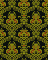 Fototapeta premium Creative Traditional Allover for Printing and Weaving