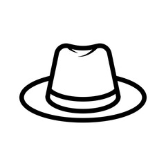 hat fashion icon vector
