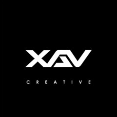 XAV Letter Initial Logo Design Template Vector Illustration