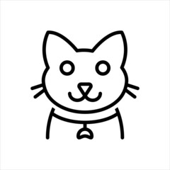 Black line icon for cats