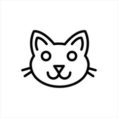 Black line icon for cats
