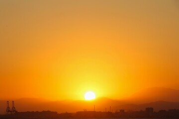 Sunset, Malaga, Spain