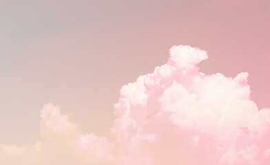 Naklejka premium Sky and Clouds with Pastel. Background and Textures.