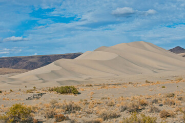 Fototapeta na wymiar USA, Nevada, Fallon. Sand Mountain Recreation Area, sand dunes.