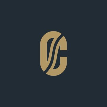 Letter C for Coffee logo design template with Vintage Concept style.