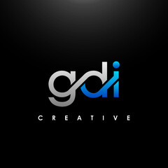 GDI Letter Initial Logo Design Template Vector Illustration