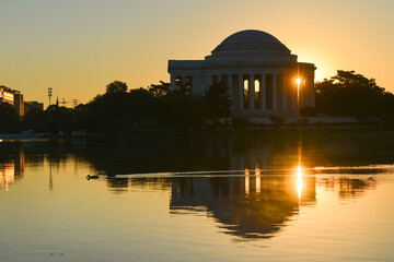 Thomas Jefferson Memorial during sunrise - Washington D.C. United States of America