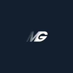 letter mg , vector logo emblem