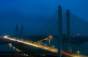 Fototapeta na wymiar Beijing Hangzhou Grand Canal Huai'an bridge, Huai'an City, Jiangsu Province