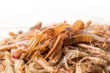 Seasonal small seafood fresh splint shrimp