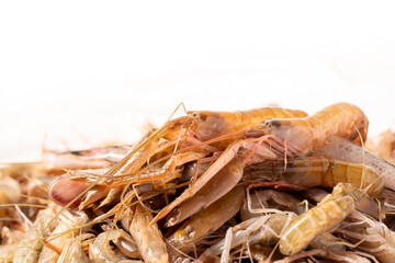 Seasonal small seafood fresh splint shrimp