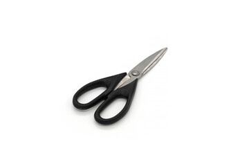 Modern scissors on a isolated white background.