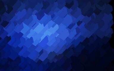 Dark BLUE vector background in polygonal style.