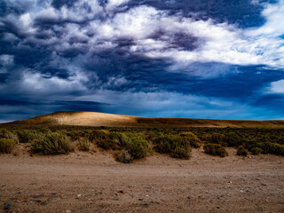 landscape with clouds and sky