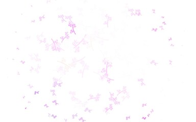 Light Purple, Pink vector abstract design with branches.