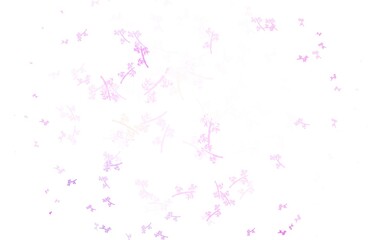 Light Purple, Pink vector abstract design with branches.