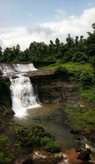 Small but Beautiful Waterfall in The Forest