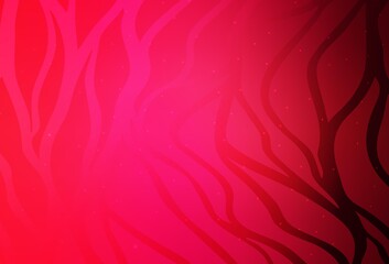 Fototapeta na wymiar Light Red vector background with wry lines.