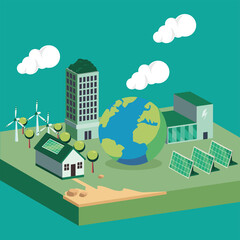 Isometric ecological system