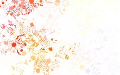 Light Multicolor vector abstract backdrop with flowers, roses.