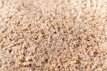 Terry texture of the rug on the floor.