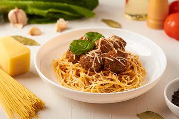 spaghetti and meatballs