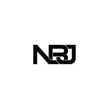nbj letter original monogram logo design