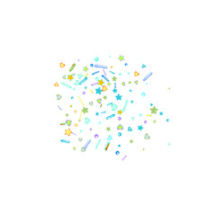 Sprinkles grainy. Cupcake donuts background.