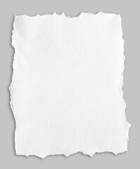 Paper with a ragged edge watercolor with shadow