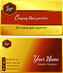 a simple and elegant business card for business purposes