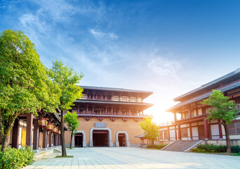 Obraz premium Qin and Han ancient city park, Guizhou, China.