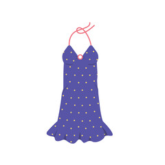 Bright beautiful summer dress with polka dots.