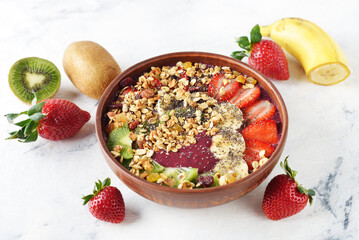 Diet fruit smoothie bowl