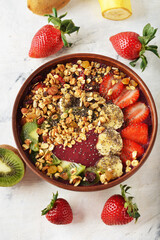 Diet fruit smoothie bowl