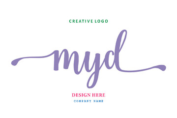 MYD lettering logo is simple, easy to understand and authoritative - obrazy, fototapety, plakaty