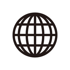 homepage, globe symbol design icon vector.