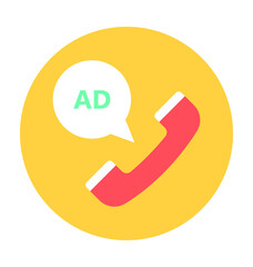 Telemarketing Vector Icon