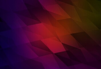 Obraz premium Dark Green, Red vector background with rectangles.