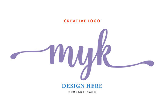 MYK lettering logo is simple, easy to understand and authoritative