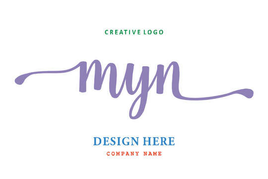 MYN lettering logo is simple, easy to understand and authoritative