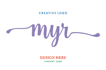 MYR lettering logo is simple, easy to understand and authoritative