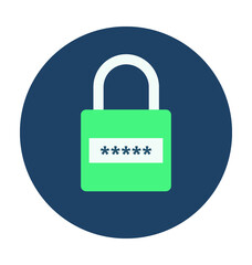 Digital Lock Vector Icon