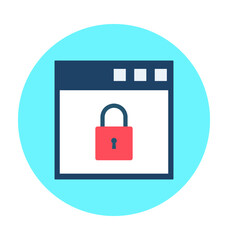 Web Security Vector Icon