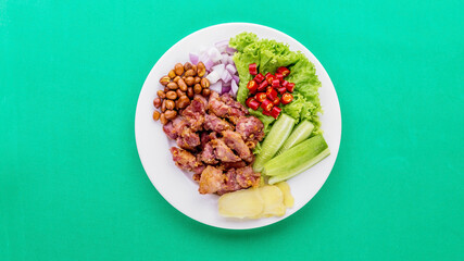 Fermented pork ribs Thai cuisine