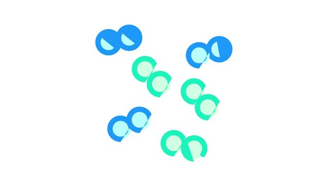 pneumococcus infection color icon animation