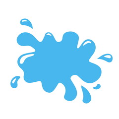 Blue Water Splash Bubbles Transparent On White Background Illustration Design Logo Template