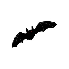 Bat Icon. Halloween vector illustration.