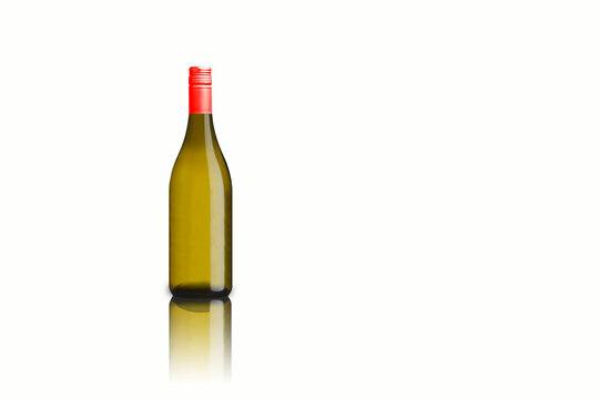 Isolated various of wine bottle on white background, fit for your design element.3D rendering.