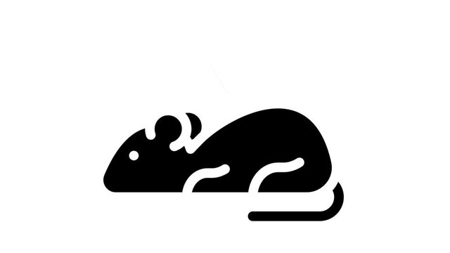 luminous mouse glyph icon animation